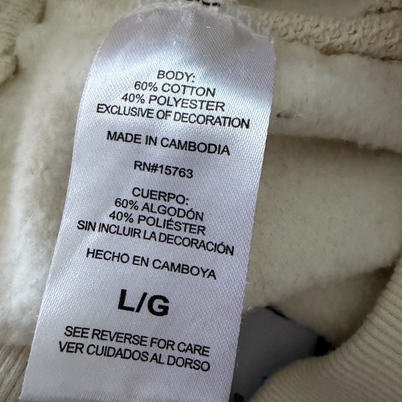 Women’s Cream Colored Champion Joggers Size Large - Picture 4 of 7